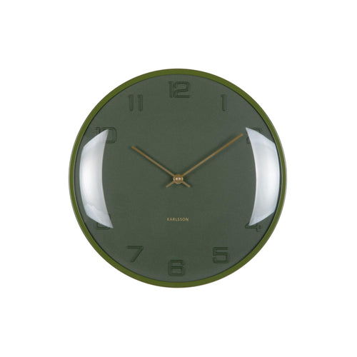 Karlsson wandklok Fuerte Dome - groen - Ø30.5cm - vtwonen shop