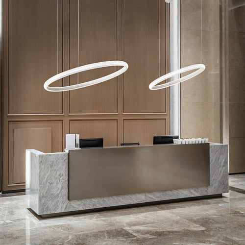 Ideal Lux MIRACLE 60cm LED Geïntegreerde LED Hanglamp Plafondlamp Wit 3000K