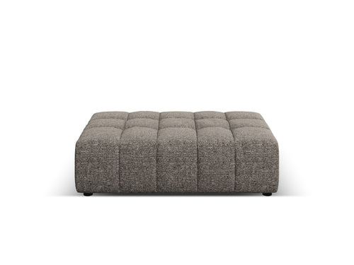 Cosmopolitan Design Poef Chicago chenille grijs - 84x102x42cm