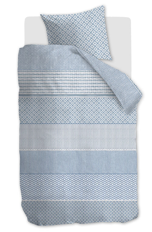Rivièra Maison Dekbedovertrek Francesco - 140 x 200/220 cm - Blauw