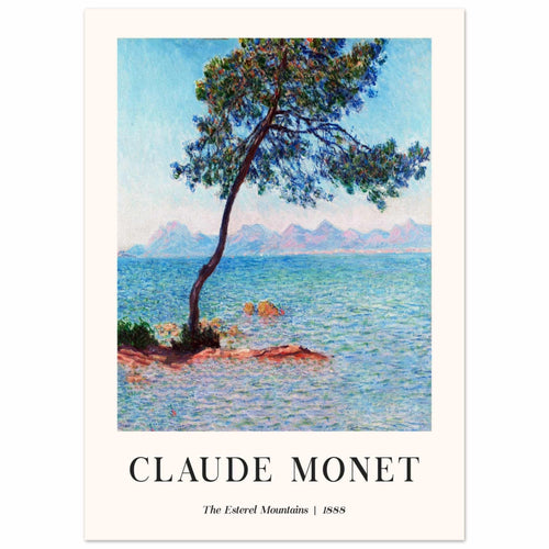 Artfulprints  Claude Monet - The Esterel Mountains   poster 50x70 cm - vtwonen shop
