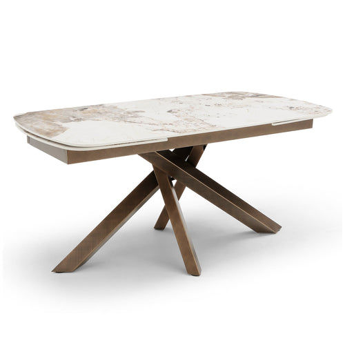 Premium Interiors - Uitschuifbare eettafel CAST - pandora-keramiek pandora 240cm