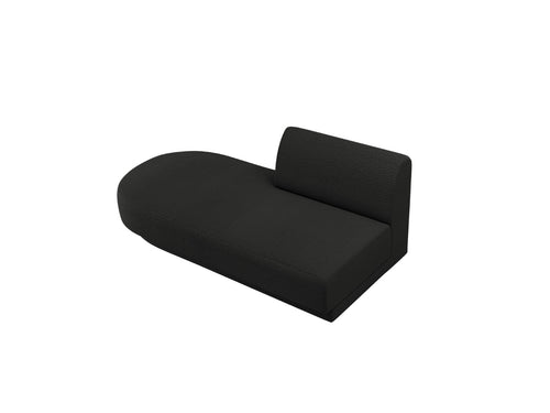 Micadoni Module Miley 2-zits, boucle zwart - 90x158x70cm