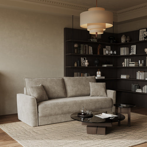 Sia Home - Slaapbank LUXO - zacht aanvoelende geweven stof mol 180cm