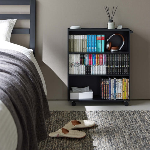 Yamazaki Boekenkast / Boekentrolley - Tower - Zwart - vtwonen shop