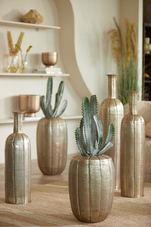 Light & Living vaas PARTO - Ø20.5x75cm - goud - vtwonen shop