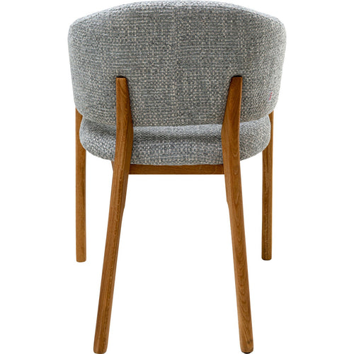 Kare Design Stoel met armleuningen August Melange blauw