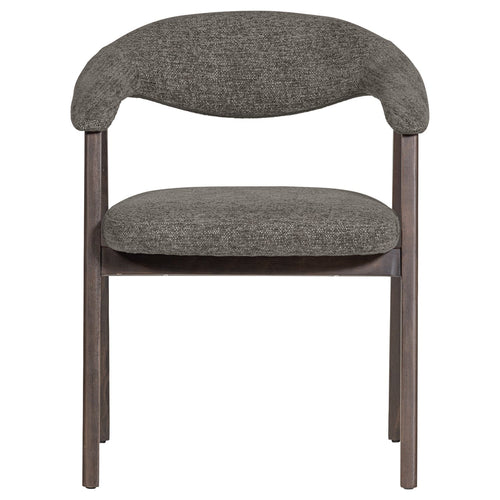 WOOOD eetkamerstoel armleuning grijs Avar - Set Van 2 - 77x60x60