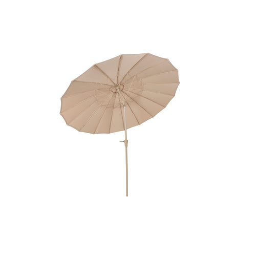 Zuiver Sunshine Parasol Set inclusief Parasolhoes en Parasolvoet Brown Rice Beige