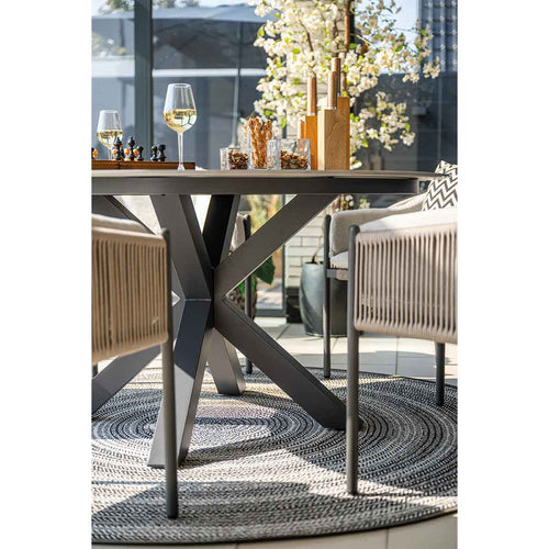 Garden Impressions tuintafel Duuk Napoli sand - Ø150 cm - vtwonen shop