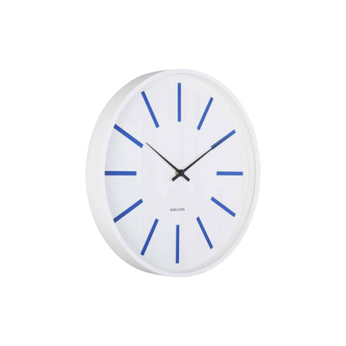 Karlsson wandklok Arruga Retro - blauw - Ø40cm