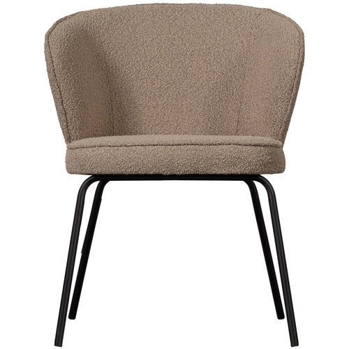 WOOOD eetkamerstoelen Admit - Bouclé - Beige - Set van 6 - vtwonen shop
