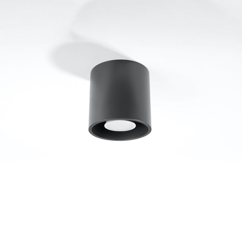 Sollux Lighting Plafondlamp ORBIS 1 antraciet - 10x10x10cm