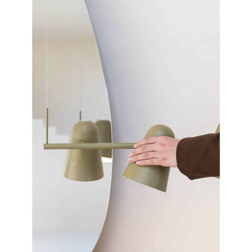 it's about RoMi hanglamp Salamanca - olijfgroen - Ø32cm