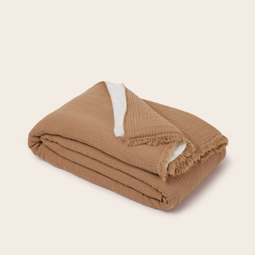 Madura Werpen Noorfolk karamel 140x200 cm