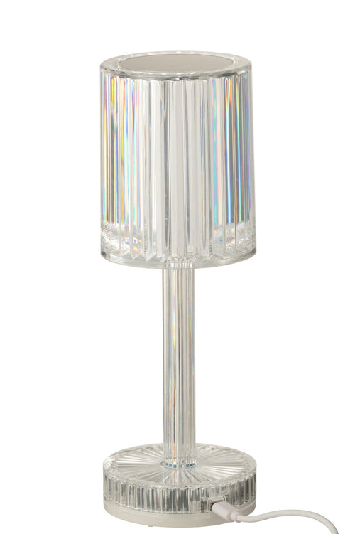 J-Line tafellamp Dimbaar - polyester - transparant