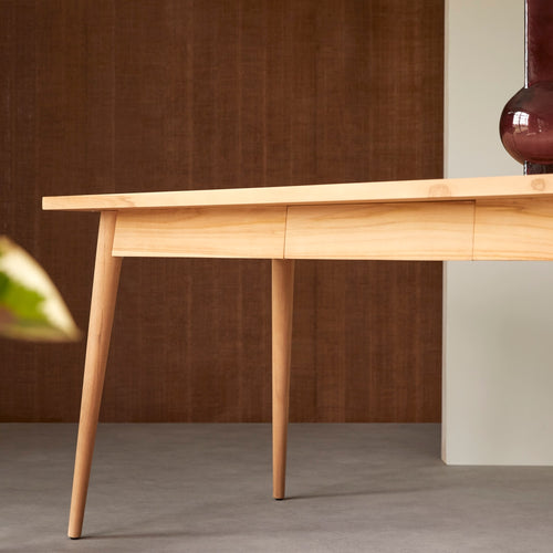 Tikamoon Jonàk - Massief teakhouten eettafel voor 6/8 personen. - Naturel - vtwonen shop