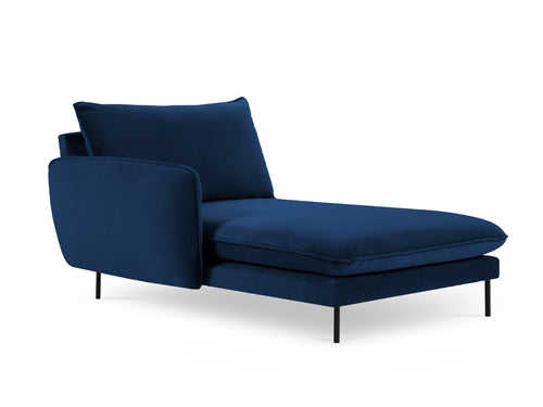 Cosmopolitan Design linker meridiaan Vienna flueel, koningsblauw - 170x110x95cm