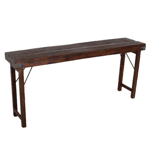 Raw materials tafel - bruin - opklapbaar - 170x40x76 cm - vtwonen shop