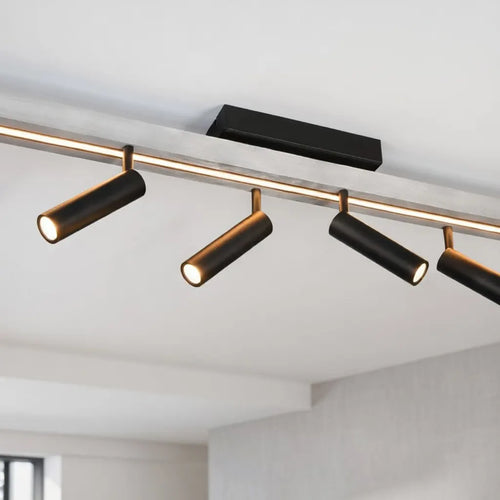 Trio Leuchten plafondlamp Zeno - 7 lichts -  180  x 8.5   cm - aluminium