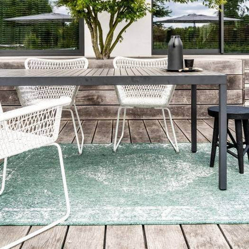Buiten vloerkleed sage - Groen -  dubbelzijdig - EVA Interior - 280 x 380 cm - vtwonen shop