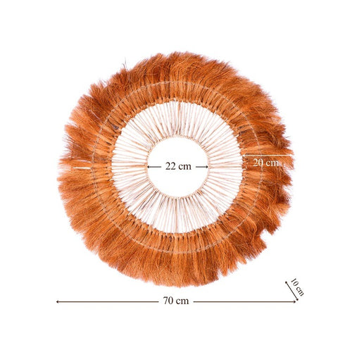 Furnilux Furni-Surya Wandornament Bananenvezel Ø70 cm