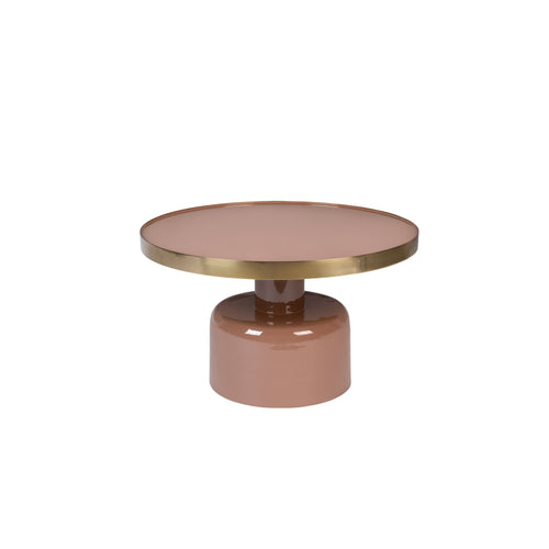 Zuiver Glam Salontafel Rond 60 cm Roze/ Goud
