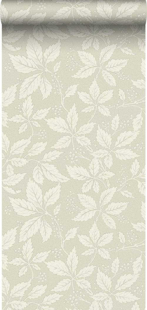 Borastapeter behang bladeren groen - 53 cm x 10.05 m - 661016