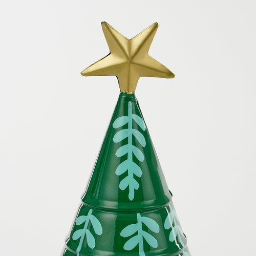 Mica Decorations Decoratie Kerstboom - H46 x Ø13 cm - IJzer - Groen