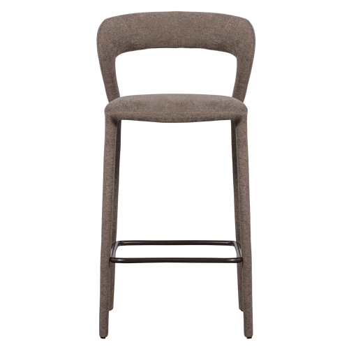 WOOOD barstoel Noble - Polyester - Taupe - 95x48x52 - vtwonen shop