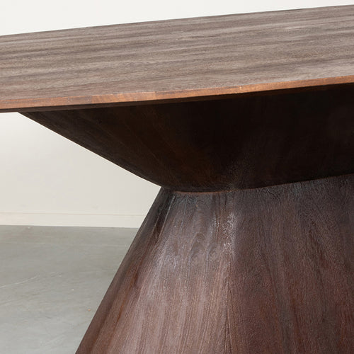 LABEL51 Eettafel Jagger - Donkerbruin Mangohout - 220x110x76cm