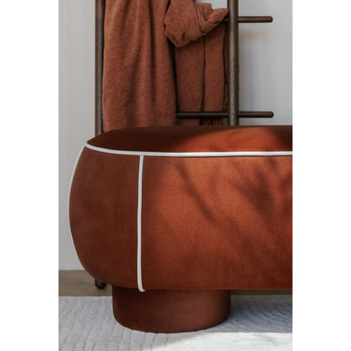 Housecraft Living Marina Bank Ovaal 77,5 cm Rood