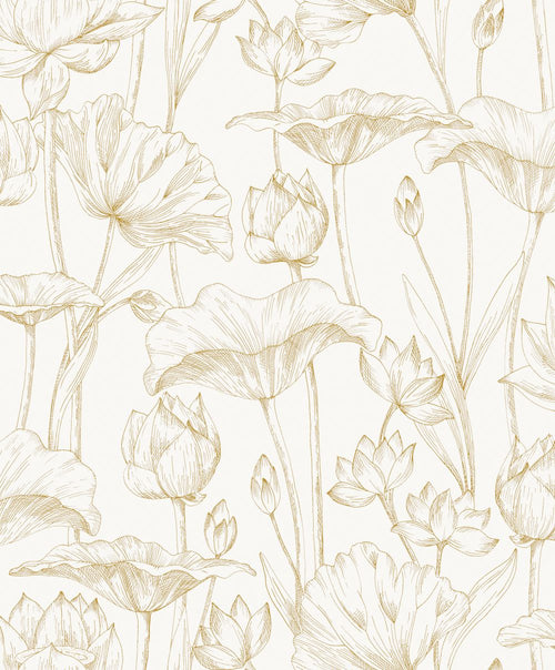 Masureel behang bloemen wit - 53 cm x 10.05 m - 631976 - vtwonen shop