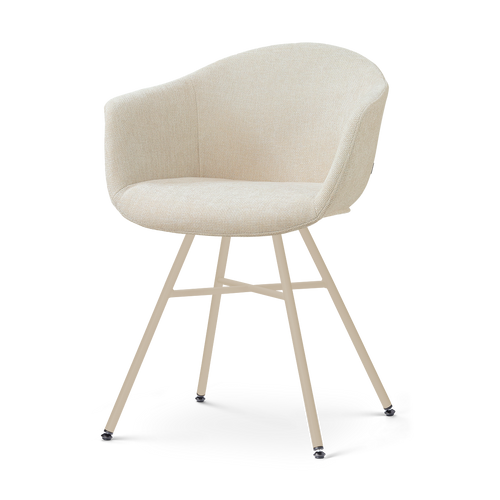 Nolon Noa-Otis eetkamerstoel cottonbeige - beige onderstel