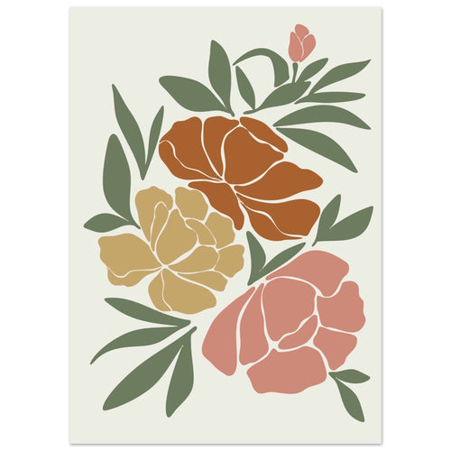 Artfulprints  Boho – Autumn bloom   poster 50x70 cm - vtwonen shop