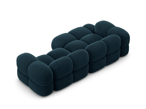 Cosmopolitan Design linker hoekbank Loretto 3-zits, flueel diepe olie - 147x250x68cm