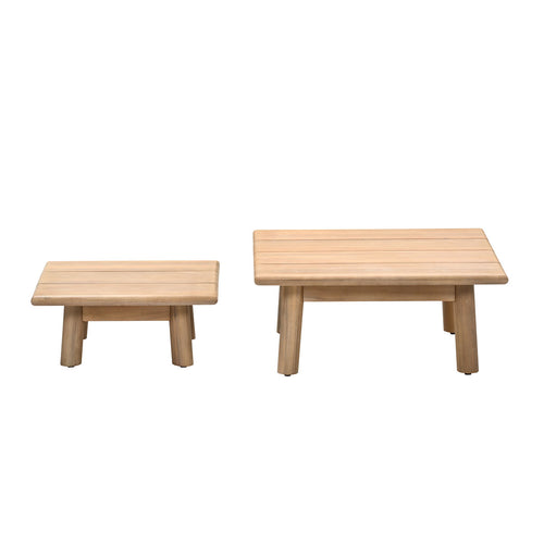 Garden Impressions loungetafel San Namut bruin - acacia - set van 2 - vtwonen shop