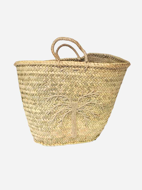 NOA MAY Tas Palm - naturel/beige - zeegras - 45 x 20 x 32 cm
