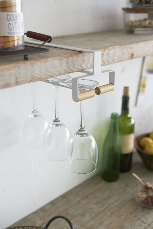 Yamazaki Wijnglazenhouder Hangend - Tosca - Wit - vtwonen shop