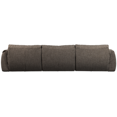 WOOOD 3-zits bank Baggy - Geweven Stof - Warmgrijs Melange -81x309x101 - vtwonen shop