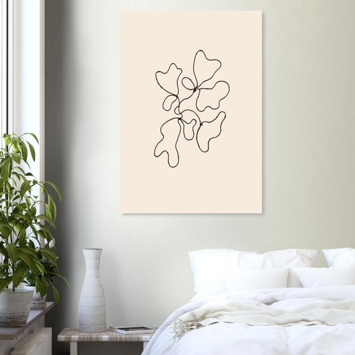 Artfulprints  Abstract – Blob lined   poster A4 21x29.7 cm