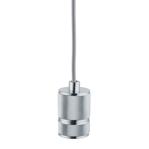 Lighto | Pendel Chroom | Inclusief Lichtbron Helder | Classic | 1.5m Snoer | Met Plafondkap
