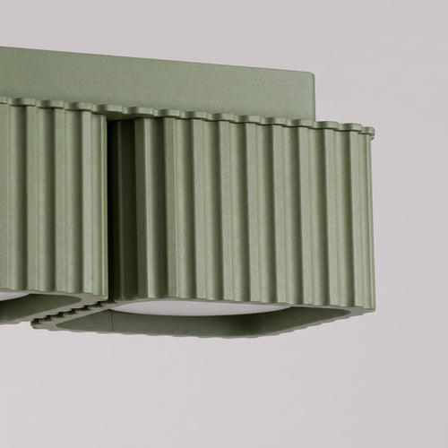 Sollux Lighting Plafondlamp RIFF 2 olijfgroen Gx53 - 20,5x10x8cm