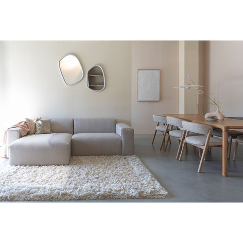 Zuiver Sofa Milka 3-zitsbank Chaise longue Links Cappuccino - vtwonen shop