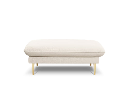 Cosmopolitan Design Poef Vienna boucle, beige - 73x93x43cm