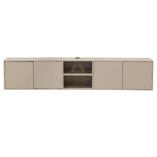 Giga Meubel Tv-Meubel Loiza - Mangohout - Taupe - 200cm - vtwonen shop