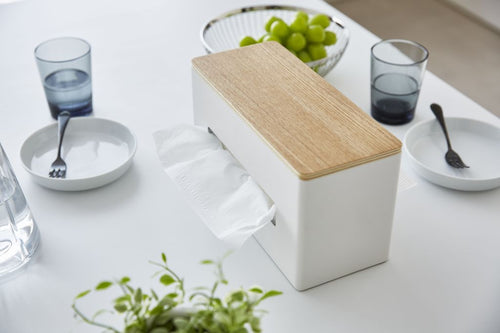 Yamazaki Tissuebox Dubbelzijdig - Rin - Beige