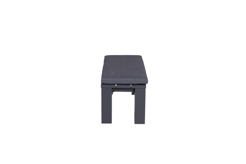 Garden Impressions Cube tuinbank 115 cm aluminium met kussen