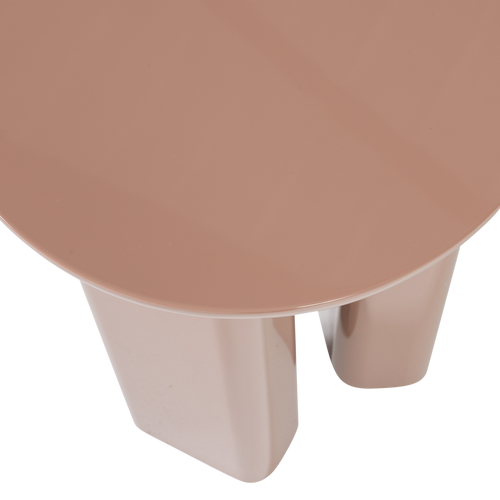 WOOOD bijzettafel Orivo - Hout - Hoogglans Oudroze - 50x40x40