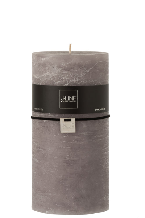 J-Line cilinderkaars - donkergrijs - 140U - XXL - 6 stuks